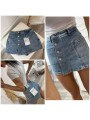 Spódnica krótka jeansowa damska ,size xs-xl,paczka 10szt ,