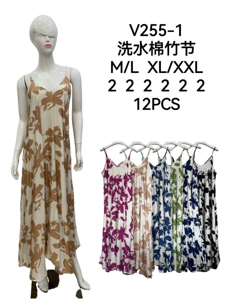 Sukienki damskie , size m-2xl, paczka 12szt,mix kolor