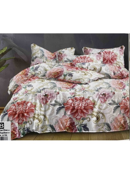 Komplet pościeli 100% satyna - bawełna  3 Częściowy  Rozmiar : 160/200cm