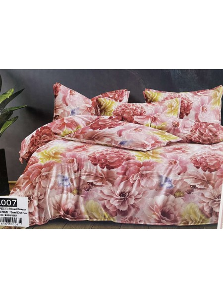 Komplet pościeli 100% satyna - bawełna  3 Częściowy  Rozmiar : 160/200cm