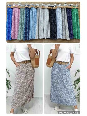 Spódnica długa damskie wloskie, size uni, paczka 6szt,mix kolor