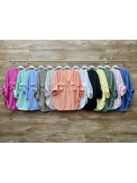 Bluzki damskie wloskie, size uni, paczka 6szt,mix kolor