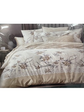 Komplet pościeli 100% satyna - bawełna  3 Częściowy  Rozmiar : 200/220cm