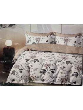 Komplet pościeli 100% satyna - bawełna  3 Częściowy  Rozmiar : 200/220cm