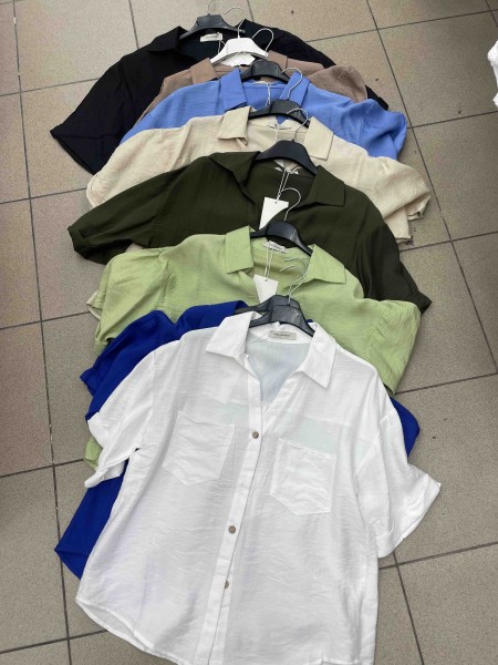 Koszule damskie Włoski ,size uni, paczka 6szt mix kolor