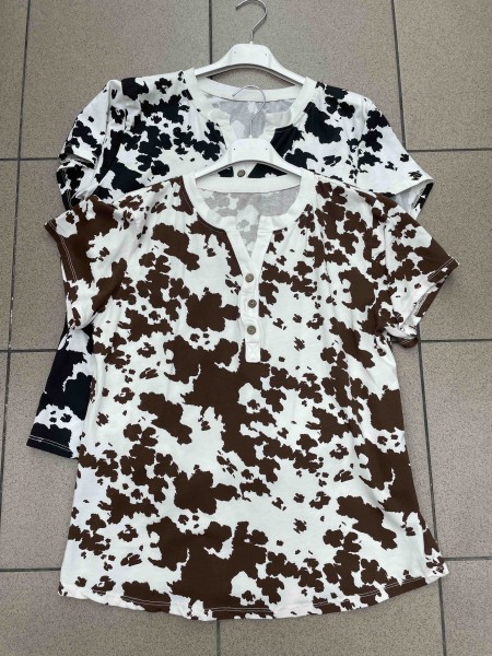 Bluzki damskie Włoskie , Size uni,paczka 6szt,mix kolor