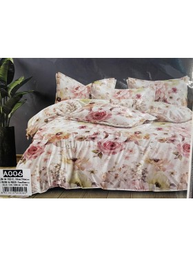 Komplet pościeli 100% satyna - bawełna  3 Częściowy  Rozmiar : 200/220cm