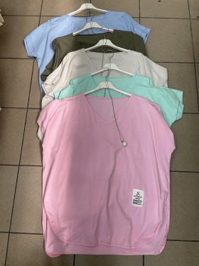 Bluzki damskie Włoskie , Size uni,paczka 6szt,mix kolor