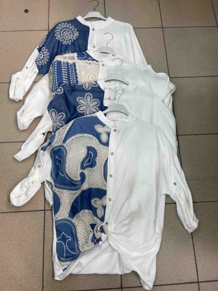 Koszule damskie Włoski ,size uni, paczka 6szt mix kolor