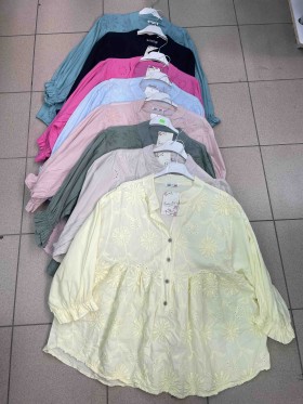 Koszule damskie Włoski ,size uni, paczka 6szt mix kolor