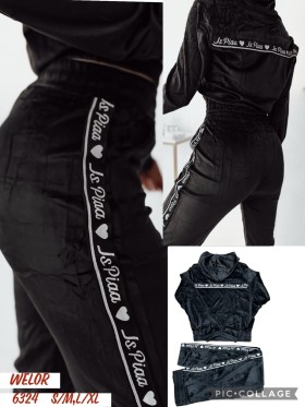Komplety welurowe damskie , size s-xL, paczka 12szt, 1 kolor