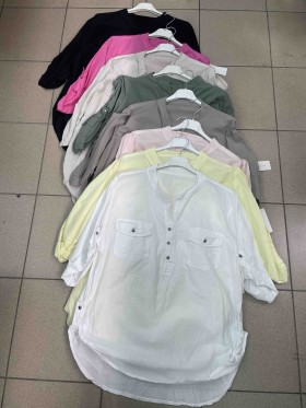 Koszule damskie Włoski ,size uni, paczka 6szt mix kolor