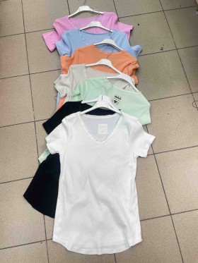 Bluzki damskie Włoskie , Size uni,paczka 6szt,mix kolor
