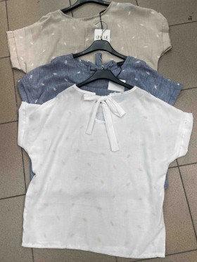 Bluzki damskie Włoskie , Size uni,paczka 6szt,mix kolor