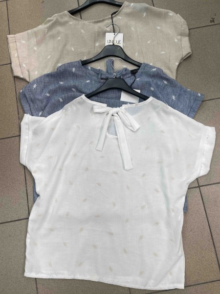 Bluzki damskie Włoskie , Size uni,paczka 6szt,mix kolor