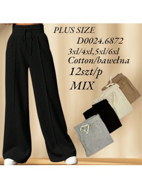 Spodnie damskie ,size 3-6xl ,paczka 12szt , mix kolor