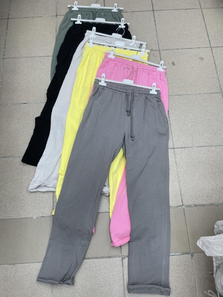 Spodnie damskie Włoski, size uni, paczka 6szt, mix kolor