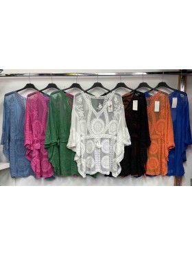 Bluzki damskie Włoskie , Size uni,paczka 6szt,mix kolor