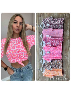 Bluzki damskie wloskie, size uni, paczka 6szt,mix kolor