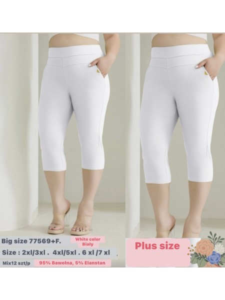 Legginsy damskie ,bigsize 2-7xl ,paczka 12szt , 1 kolor