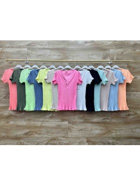 Bluzki damskie wloskie, size uni, paczka 6szt,mix kolor