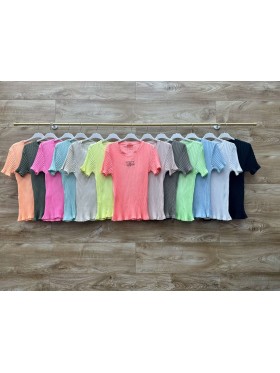 Bluzki damskie wloskie, size uni, paczka 6szt,mix kolor