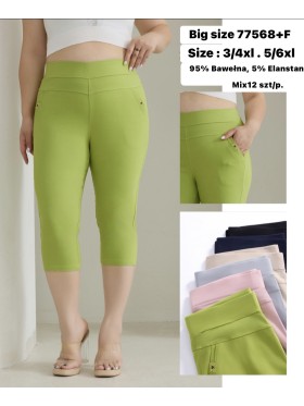 Legginsy damskie ,bigsize 3-6xl ,paczka 12szt , mix kolor