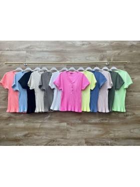 Bluzki damskie wloskie, size uni, paczka 6szt,mix kolor