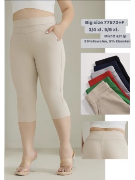 Legginsy damskie ,bigsize 3-6xl ,paczka 12szt , mix kolor