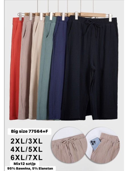 Spodenki damskie ,bigsize 2-7xl ,paczka 12szt , mix kolor