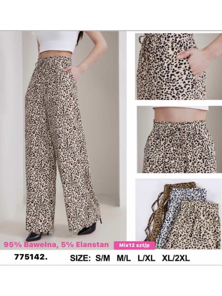 Spodnie damskie ,size m-2xl ,paczka 12szt , mix kolor
