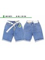 Spodenki jeans dzieciece rozm 8-16 lat, paczka 5szt, 1 kolor