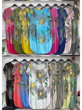 Sukienki damskie Włoski ,size uni  ,paczka 6szt mix kolor