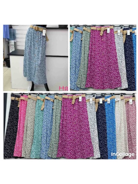 Spódnica długa damskie wloskie, size uni, paczka 6szt,mix kolor