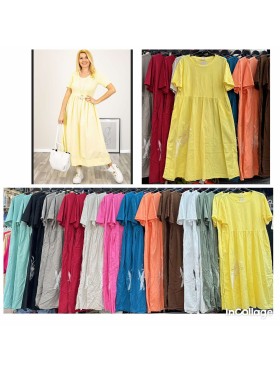 Sukienki damskie wloskie, size uni, paczka 6szt,mix kolor