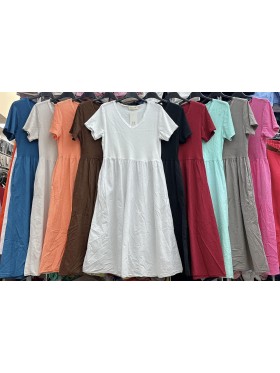 Sukienki damskie wloskie, size uni, paczka 6szt,mix kolor