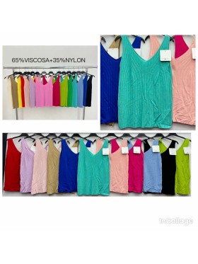 Bluzki damskie wloskie, size uni, paczka 6szt,mix kolor