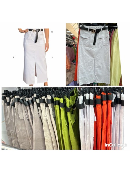 Spódnica długa damskie wloskie, size uni, paczka 6szt,mix kolor