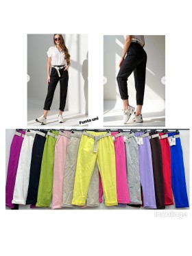 Spodnie damskie wloskie, size uni, paczka 6szt,mix kolor