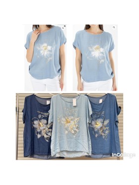 Bluzki damskie wloskie, size uni, paczka 6szt,mix kolor
