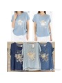 Bluzki damskie wloskie, size uni, paczka 6szt,mix kolor