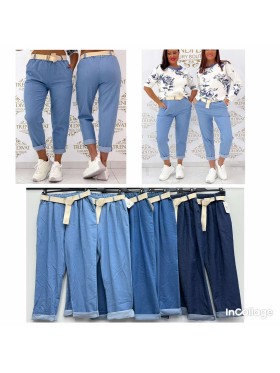 Spodnie damskie wloskie, size uni, paczka 6szt,mix kolor