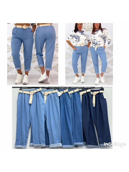 Spodnie damskie wloskie, size uni, paczka 6szt,mix kolor