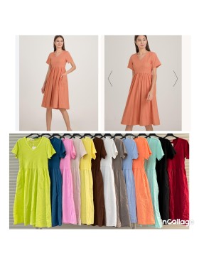 Sukienki damskie wloskie, size uni, paczka 6szt,mix kolor