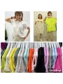 Bluzki damskie wloskie, size uni, paczka 6szt,mix kolor
