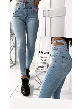Jeansy damska M'sara ,size XS-xl,paczka 10szt ,