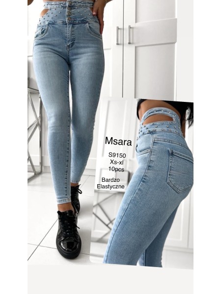 Jeansy damska M'sara ,size XS-xl,paczka 10szt ,