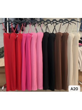 Sukienki damskie wloskie, size uni, paczka 6szt,mix kolor