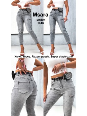 Jeansy damska M'sara ,size XS-xl,paczka 10szt ,