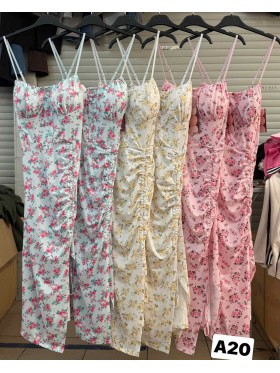Sukienki damskie wloskie, size uni, paczka 6szt,mix kolor